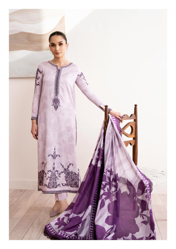 Rich purple embroidery