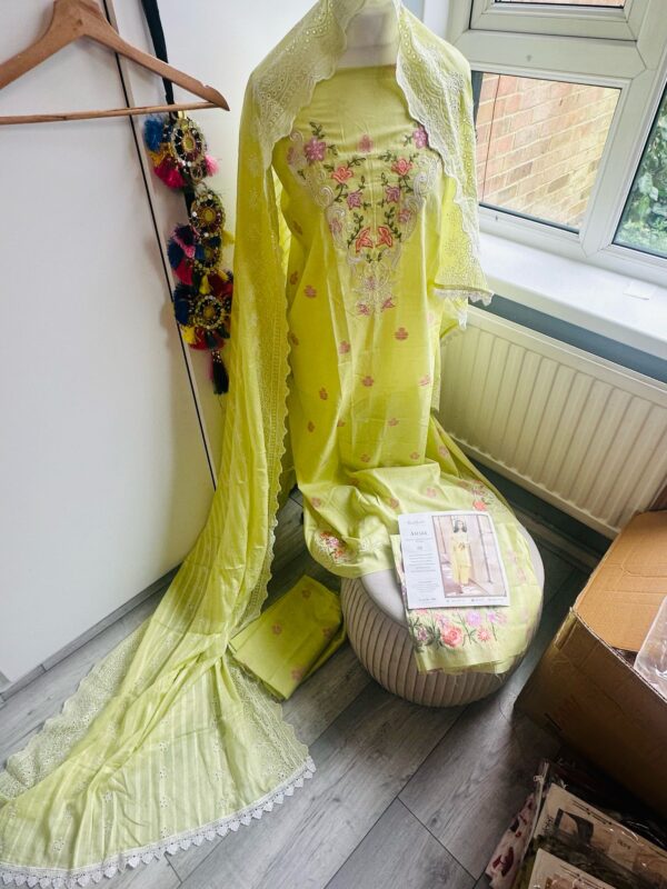 Sunshine yellow jacquard suit